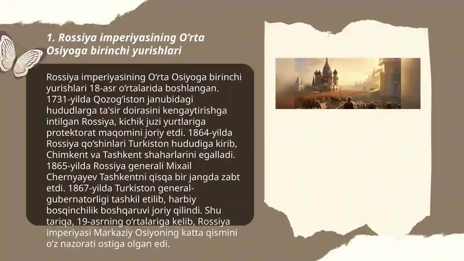 Rossiya imperiyasining O‘rta Osiyoga harbiy yurishlari 3