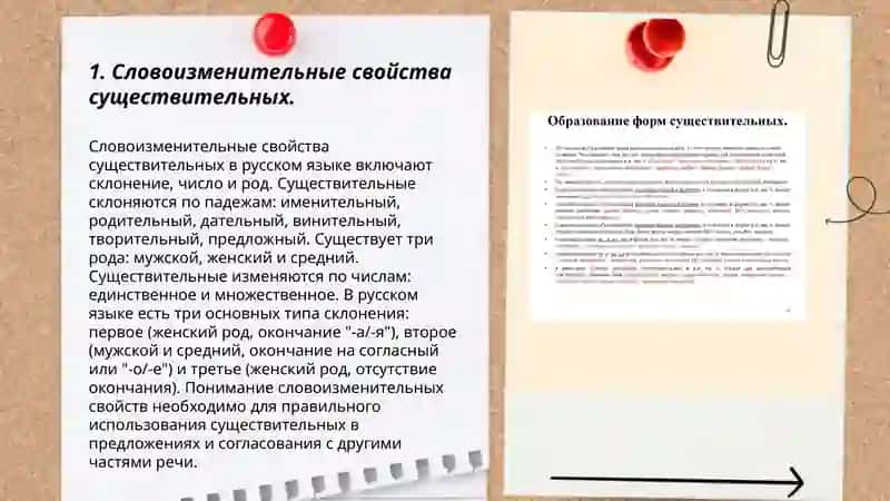 Словоизменительные свойства существительных 3