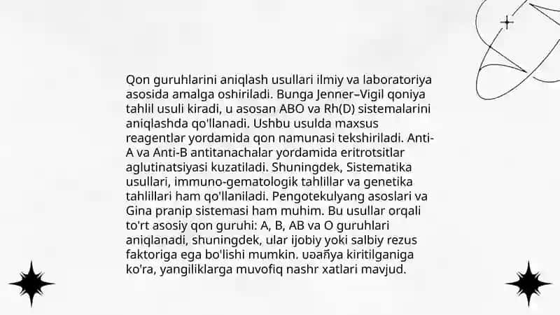 Qon guruhlari. Rezus faktor. Qon quyish asoslari 3