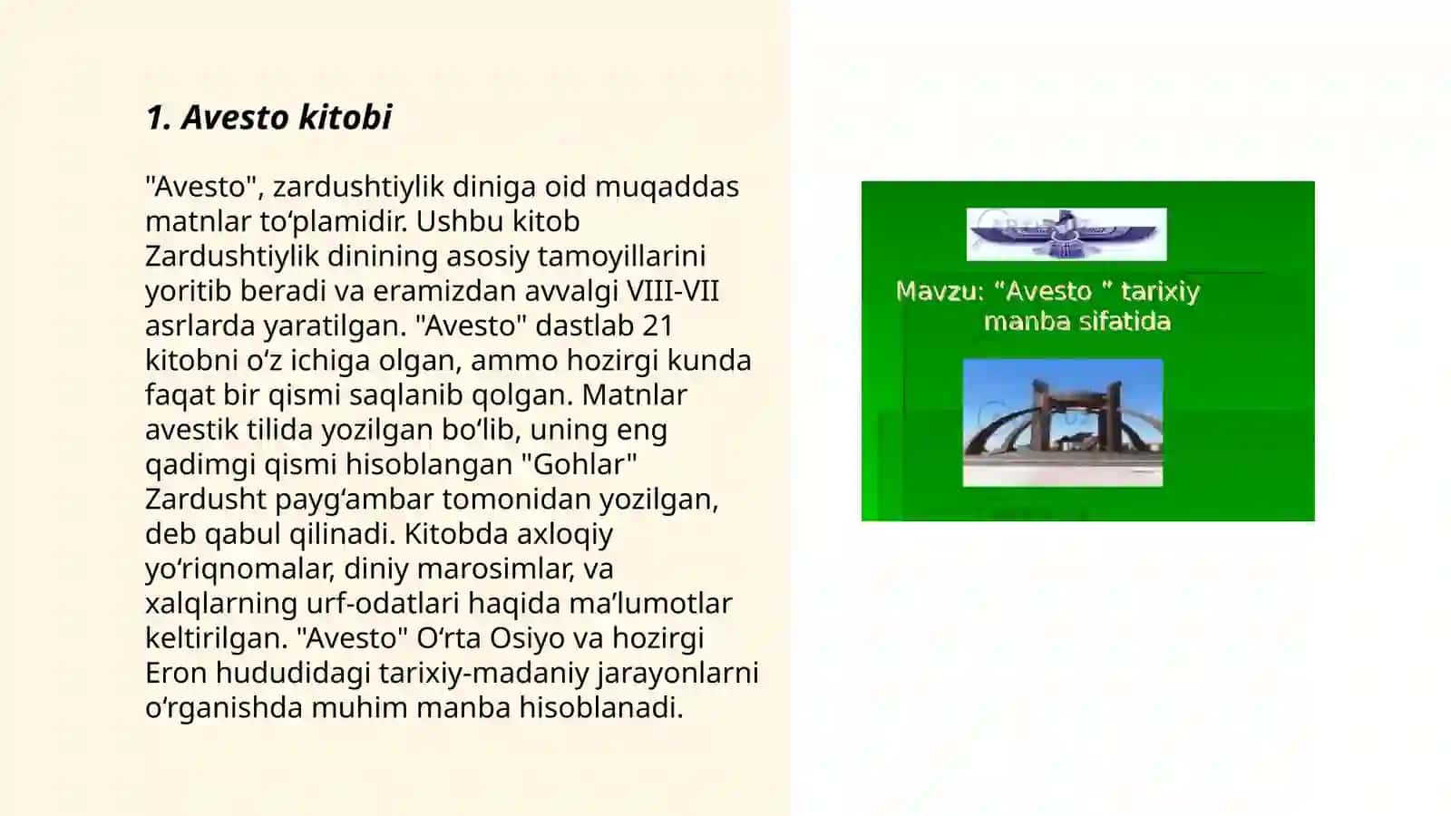 Avesto-zardushtiylik dini 3