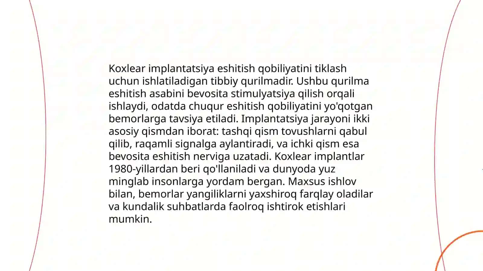 Koxlear implantli bolalar uchun korreksion ishlarning istiqbol va taqvim rejasini tuzish 3