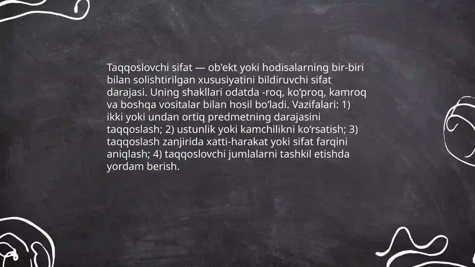 Taqqoslovchi sifatlar 3