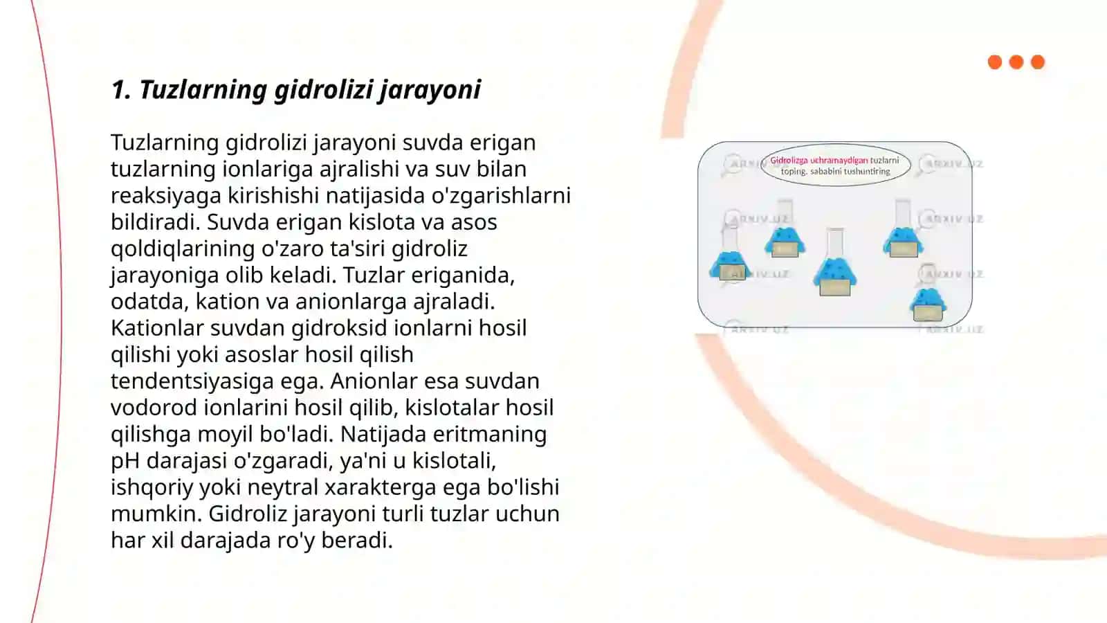 Tuzlar Gidrolizi 3