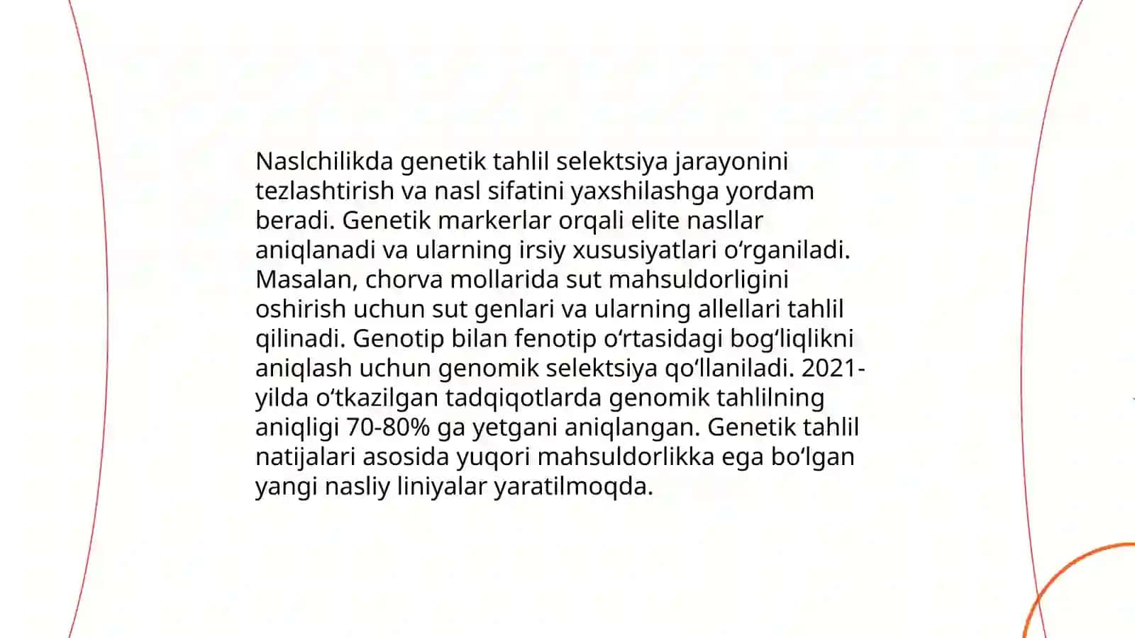 Qoramolchilikda naslchilik ishlari 3