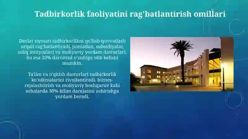 Tadbirkorlik faoliyati motivatsiyasi 3