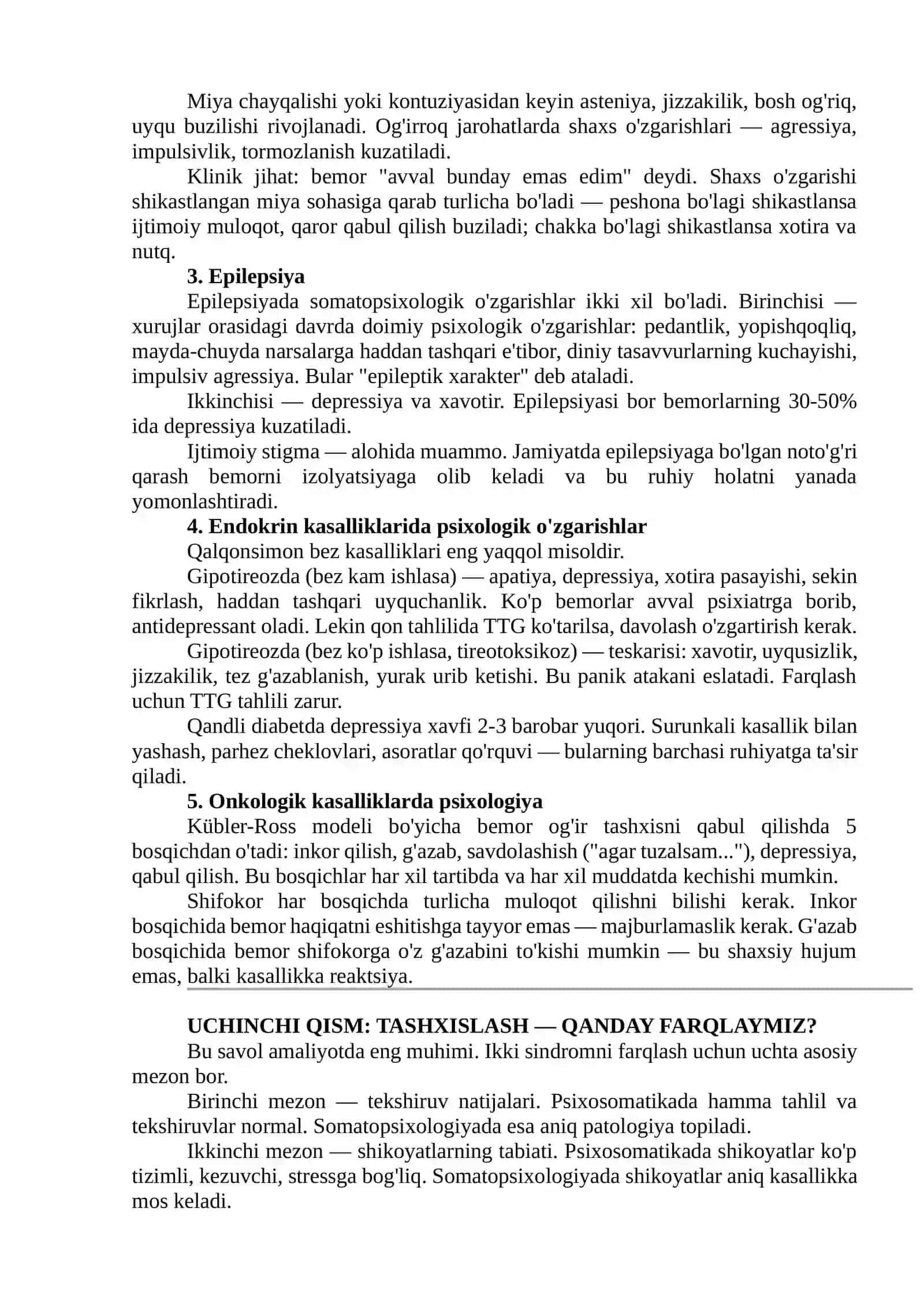 MA'RUZA: Psixosomatik tibbiyot 3