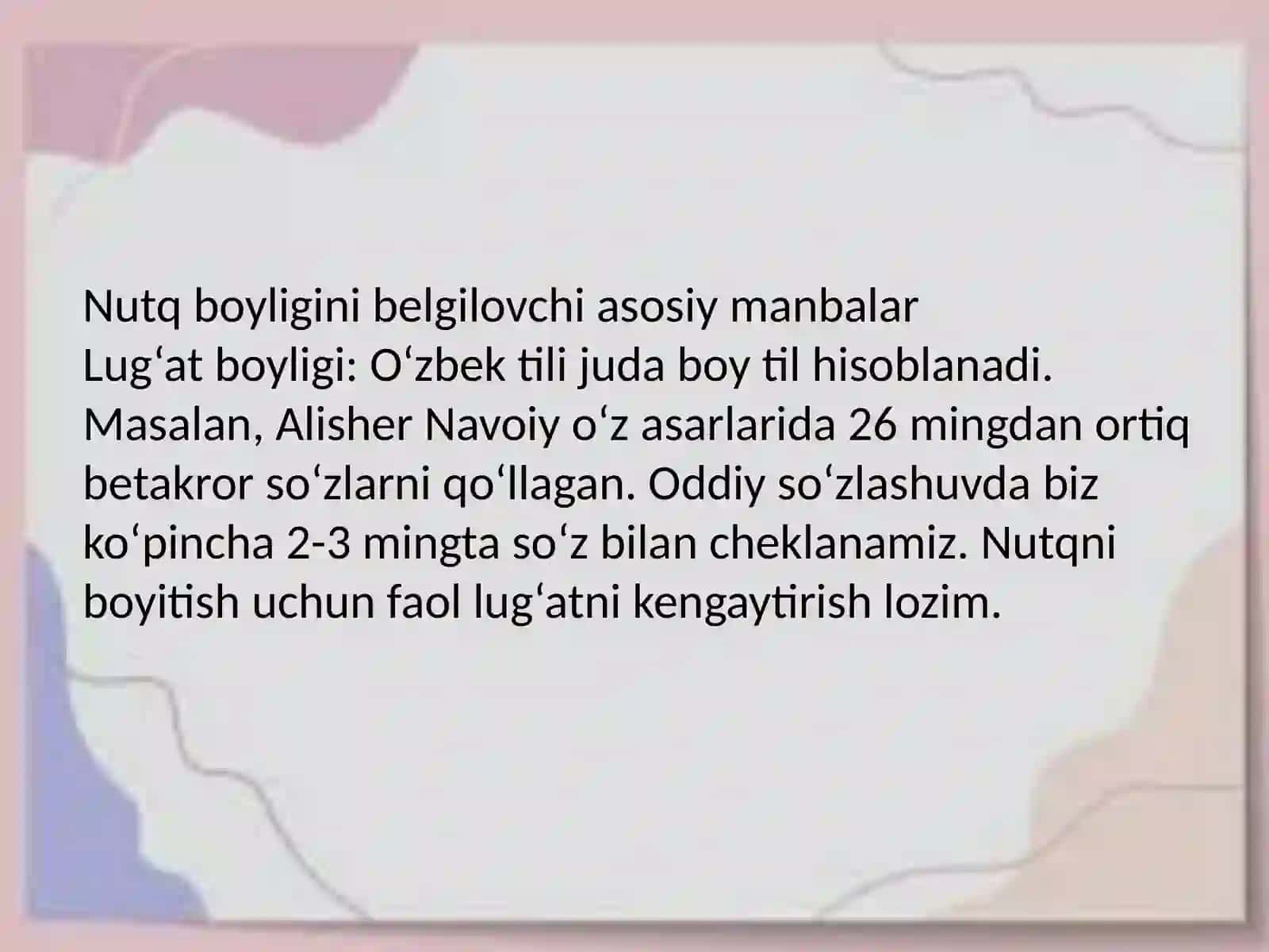 Nutqining boyligi 3