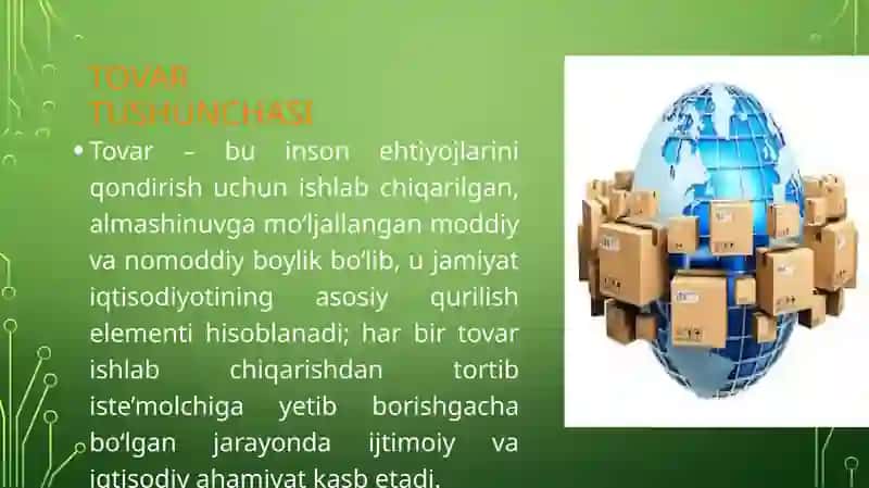 Tovar  va pulning jamiyattarraqiyotidagi o'rni 3
