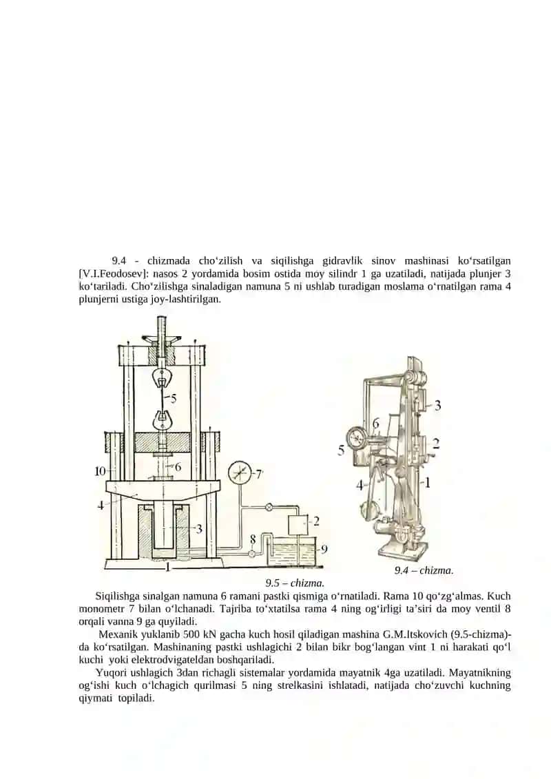 Materiallarning mexanik xususiyatlarini tajribada o’rganish 3