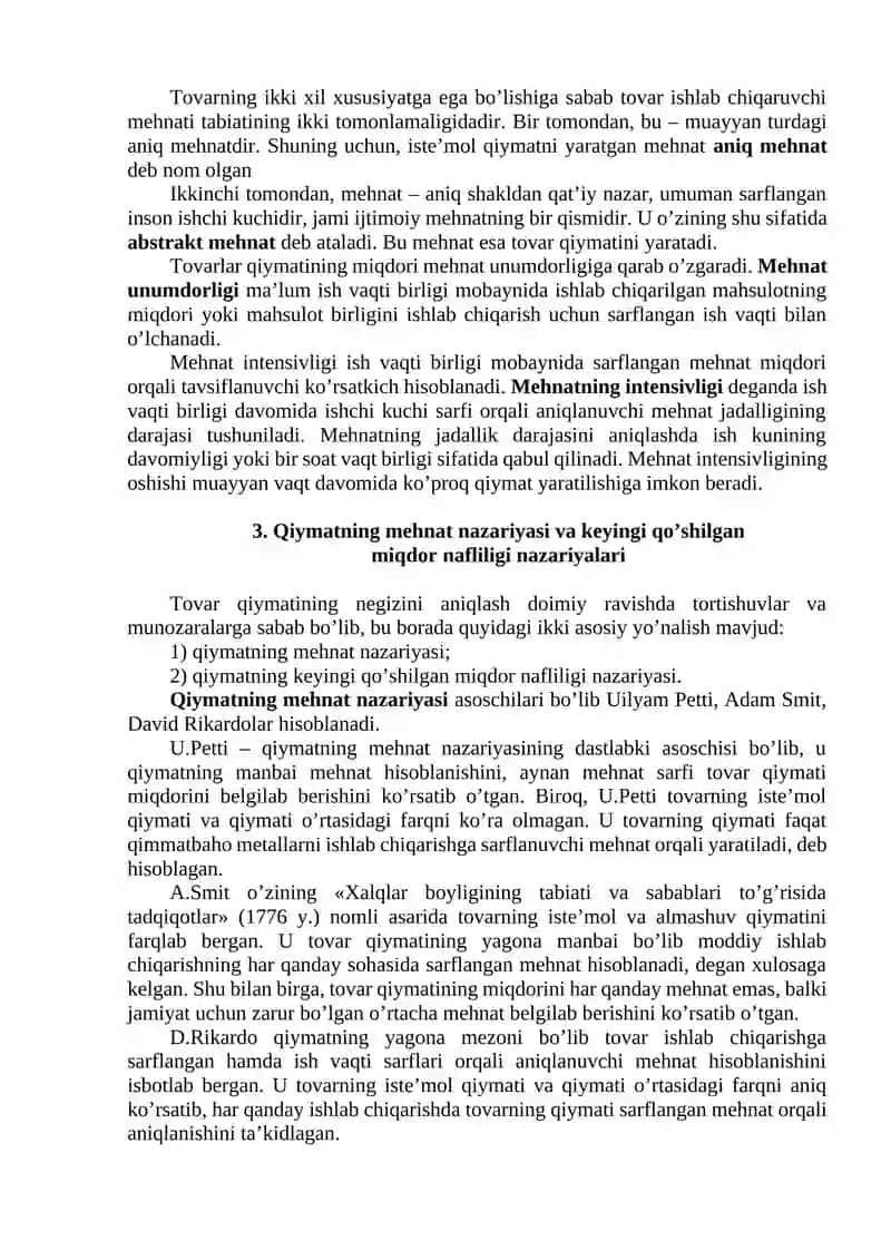 Tovar-pul munosabatlari rivojlanishi bozor iqtisodiyoti shaklanishi 3