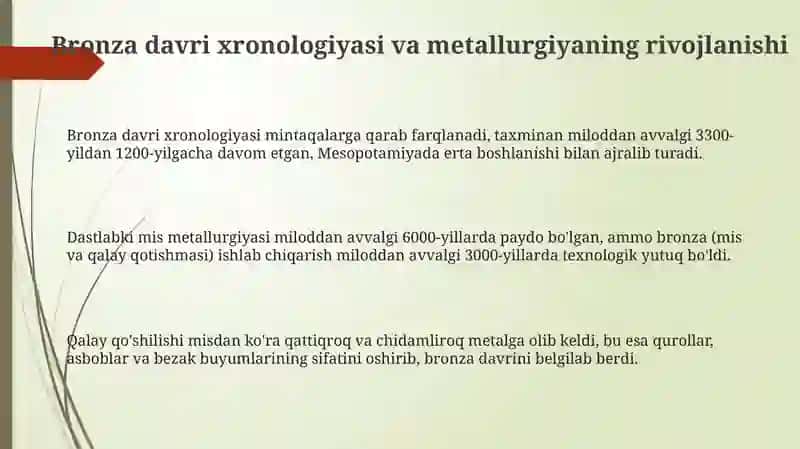 Bronza davri madaniy tarixiy jarayonlari 3