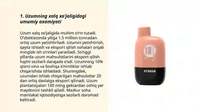 Uzumning xalq xoʻjaligidagi axamiyati 3