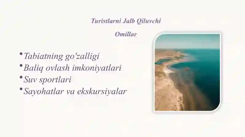 Yangi turizm obyektidan barqaror foydalanish konsepsiyasini ishlab chiqish bo‘yicha topshiriq 3