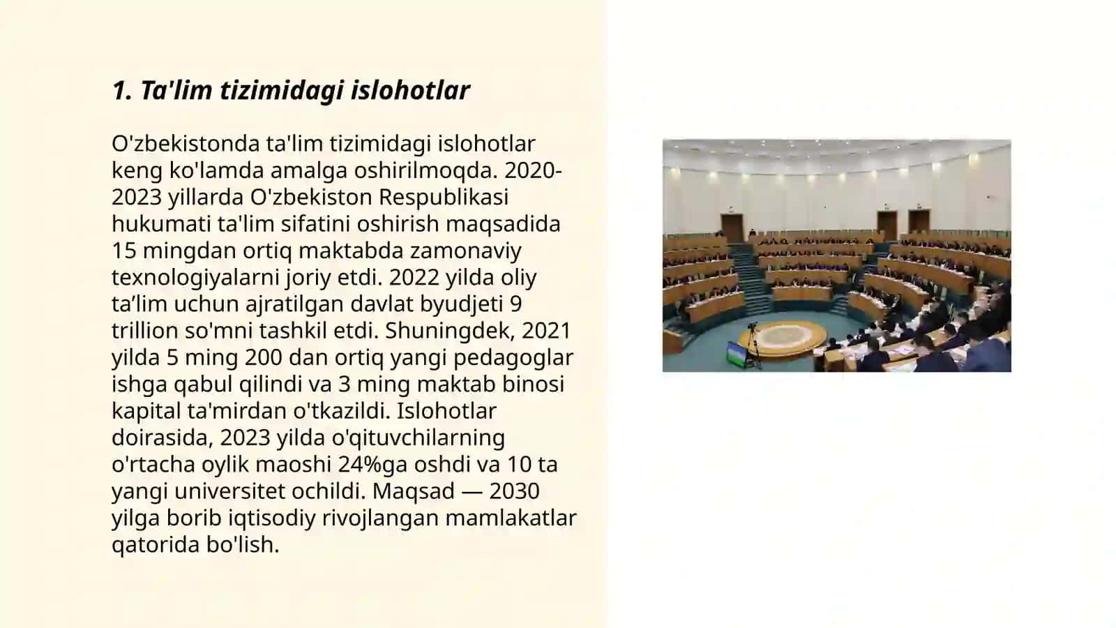 Ta'lim tizimidagi islohotlar 3