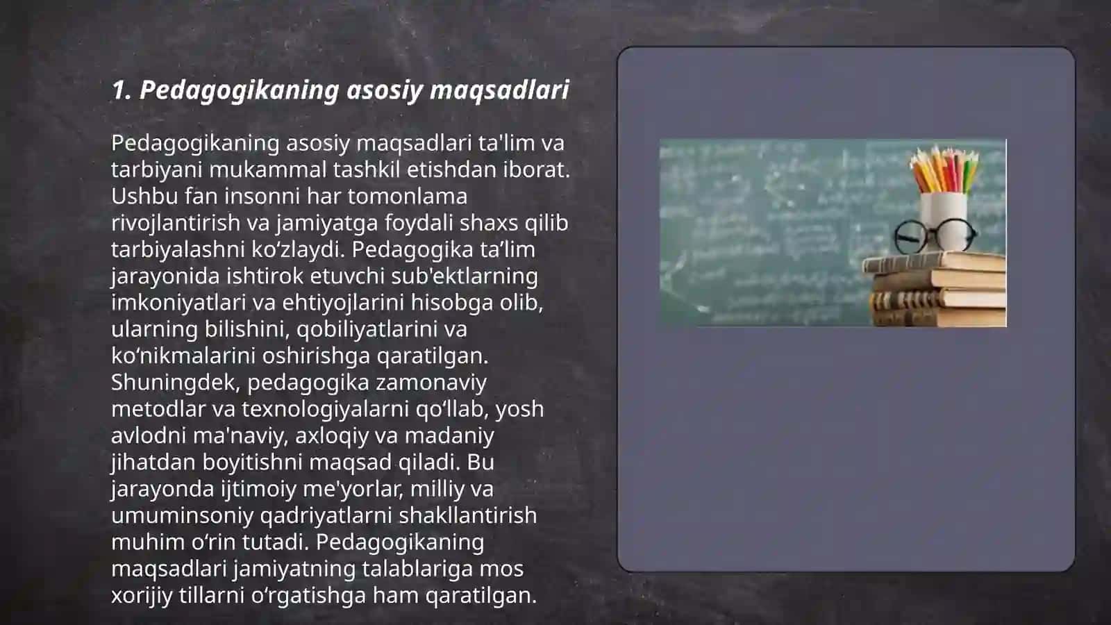 Pedagogika fanining maqsadi va vazifasi 3