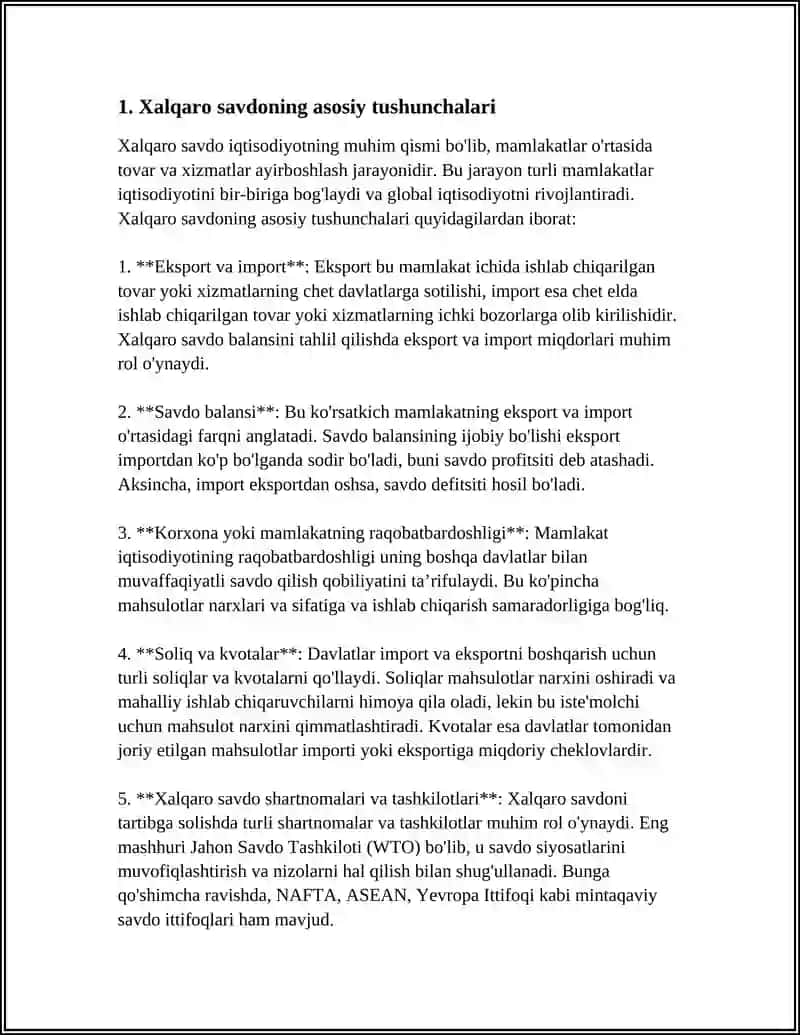 XALQARO SAVDO QOIDALARI 3