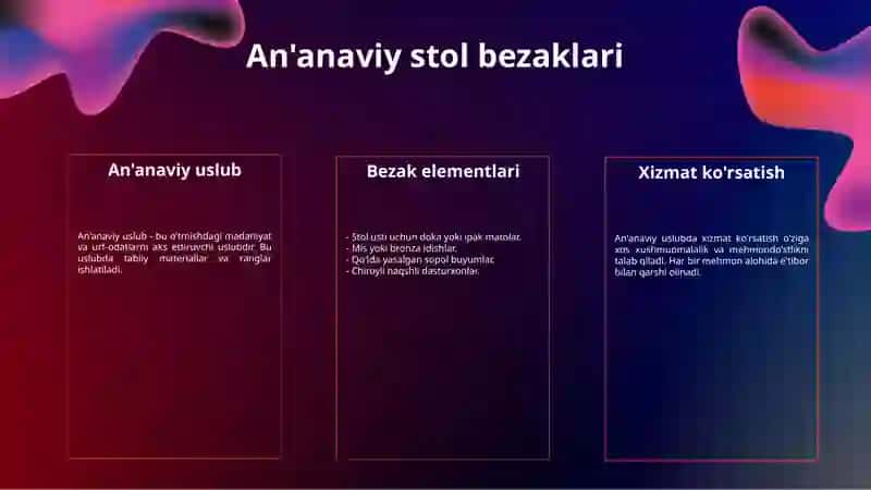 Stol servirovkasi 3