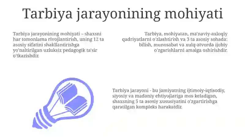 Tarbiya jarayonining mohiyati 3