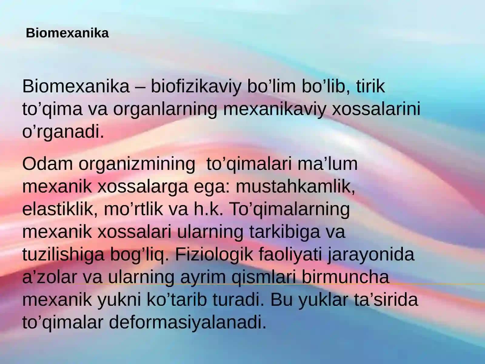 Biomexanika 3