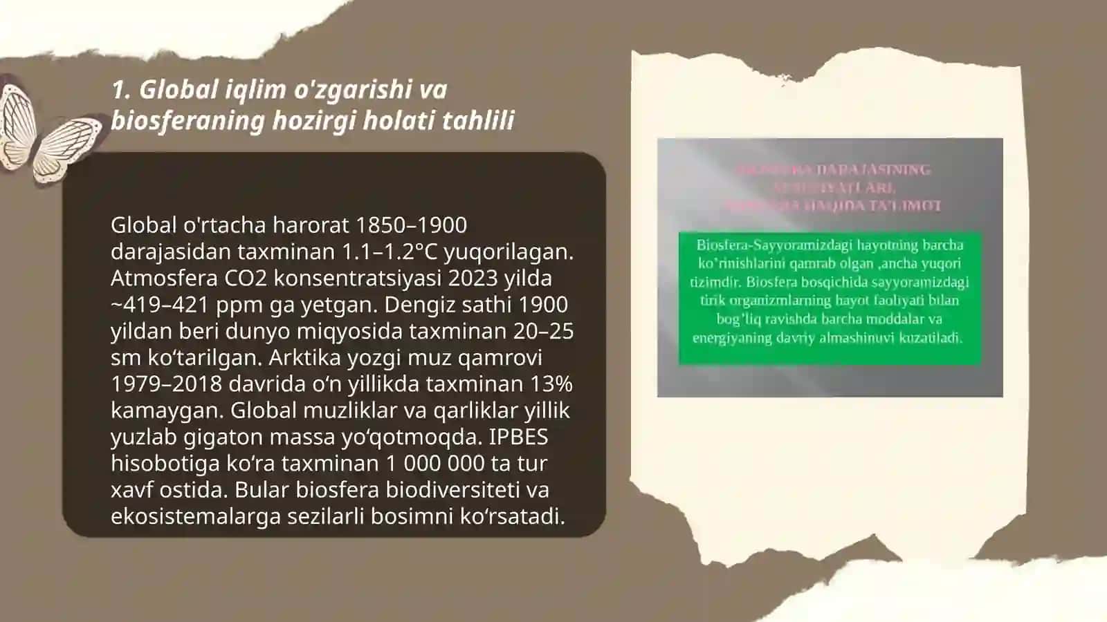 Biosferani hozirgi axvoli to'g'risidagi axborot tahlili 3