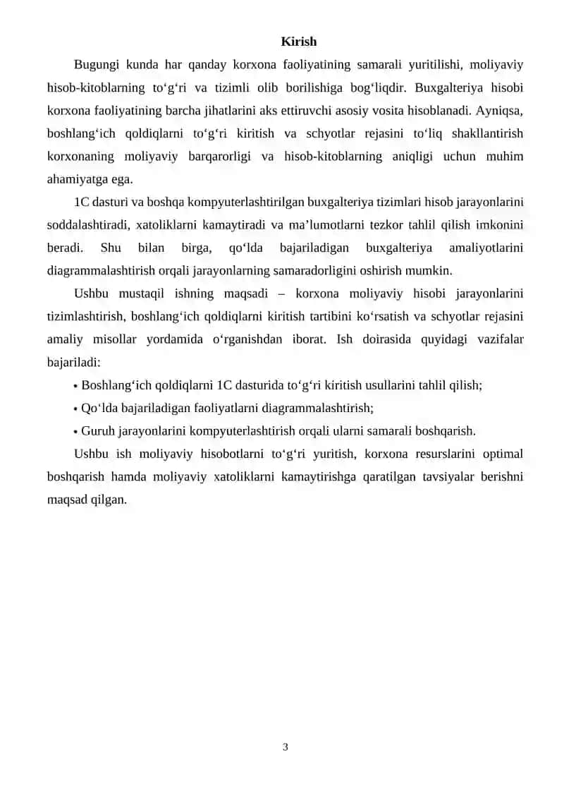 Buxgalteriya hisobi ma'lumotlarini axborot tizimiga kiritish 3