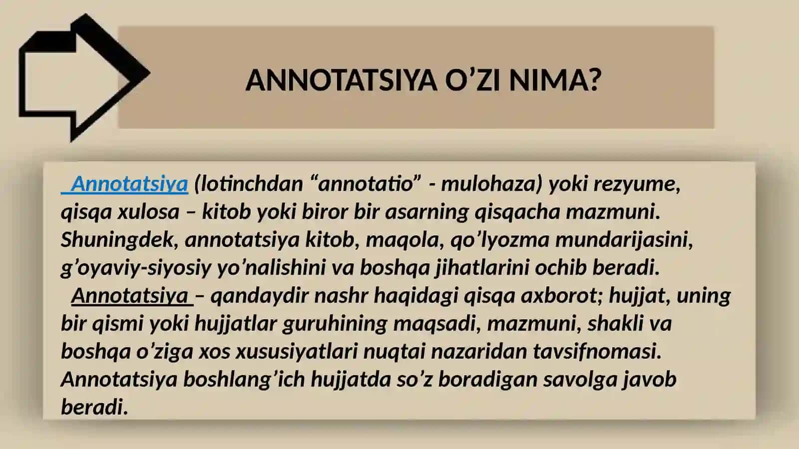 Annotatsiya haqida ma'lumot 3