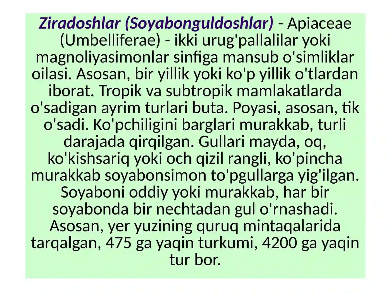 Dorivor o‘simliklar florasi va sistematikasi 3