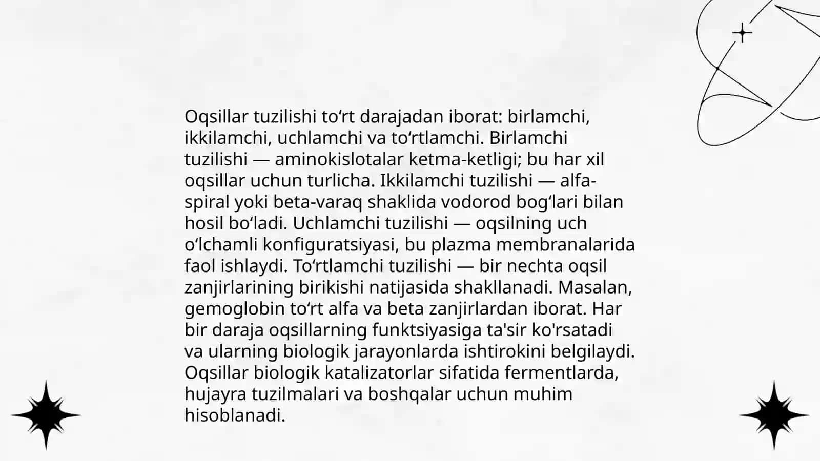 Oqsillar va Nuklein kislotalar 3