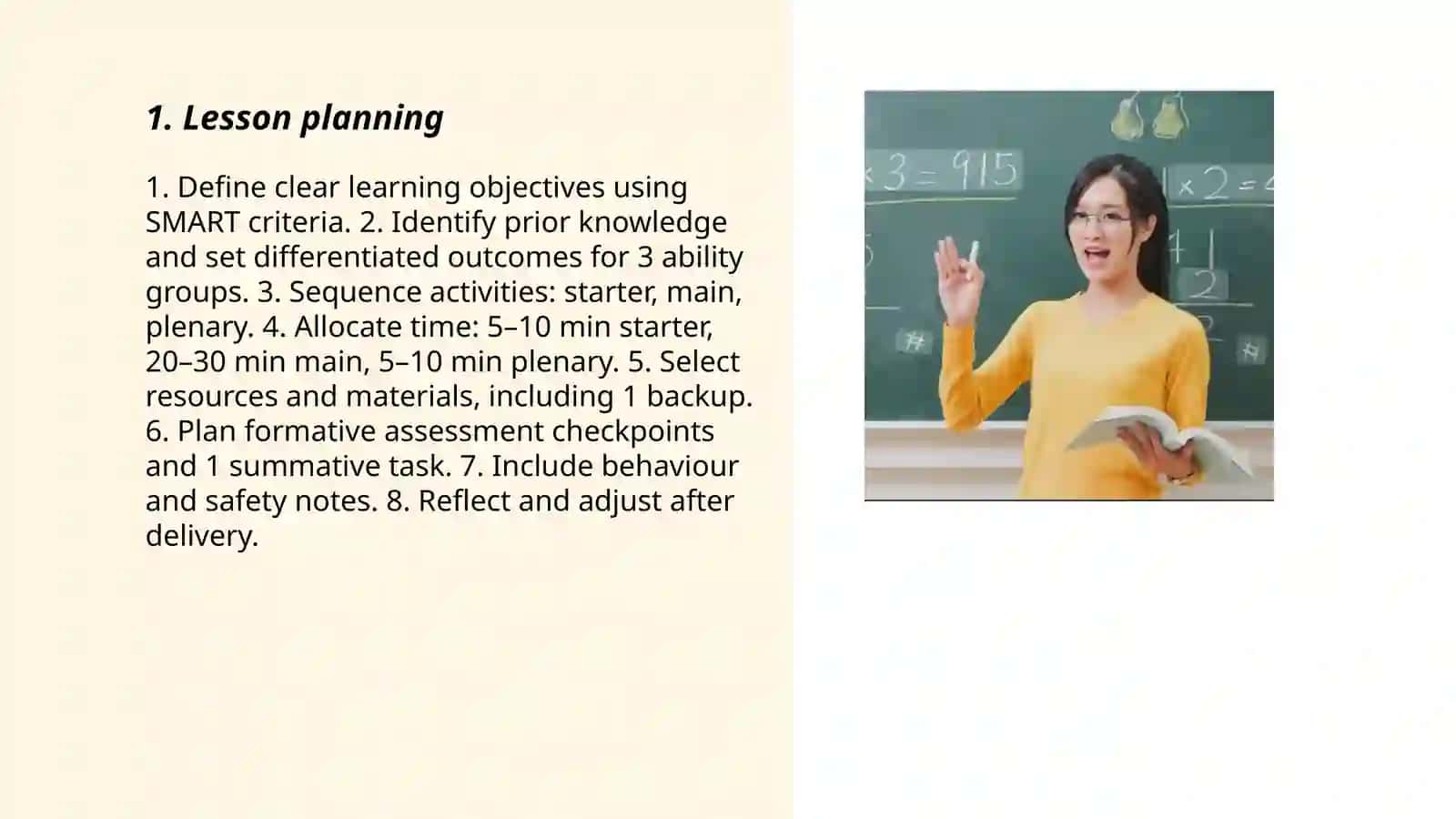 Teacher's job 3