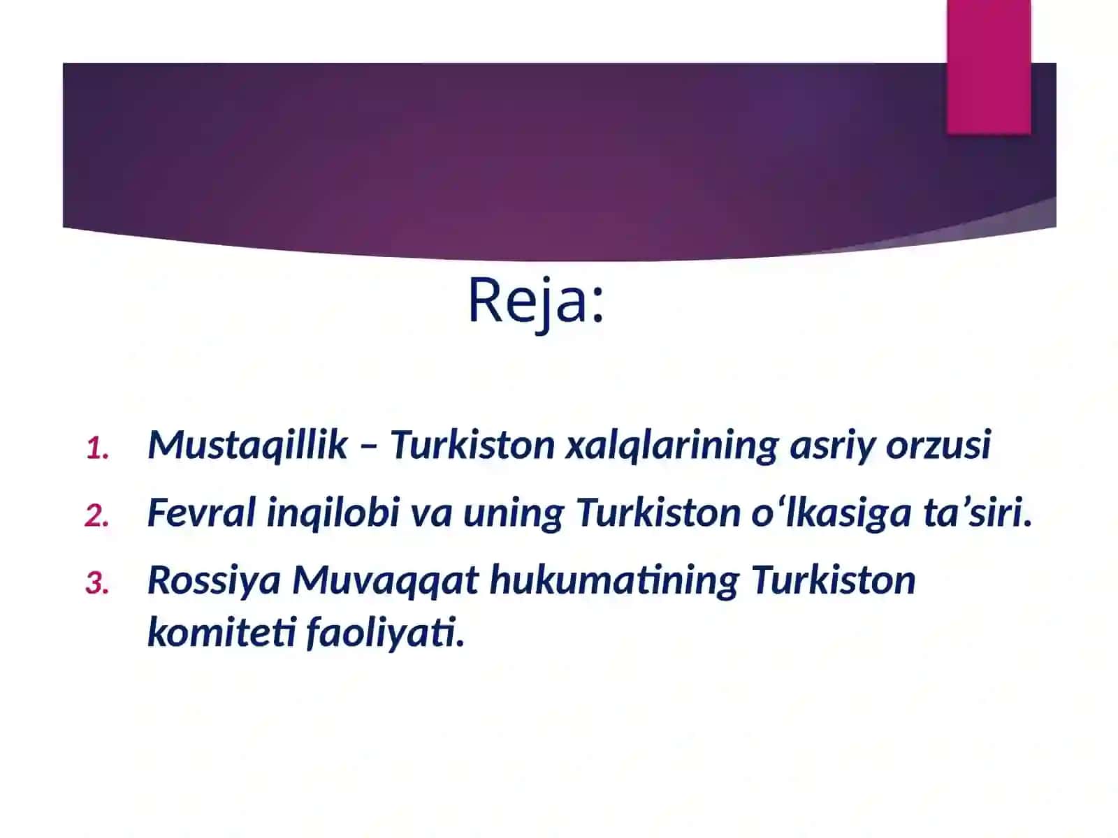 Turkistono‘lkasi 1917-yilfevral-oktyabroralig‘ida 3