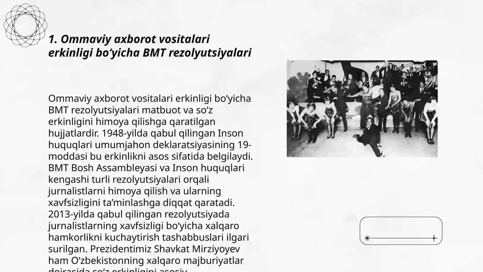 Ommaviy axborot vositalari to‘g‘risida BMT va UNESCOning shu sohaga oid ishlari va hujjatlari 3