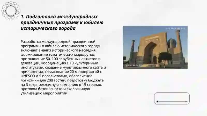 Юбилеи исторических городов и их широкое международное празднование 3