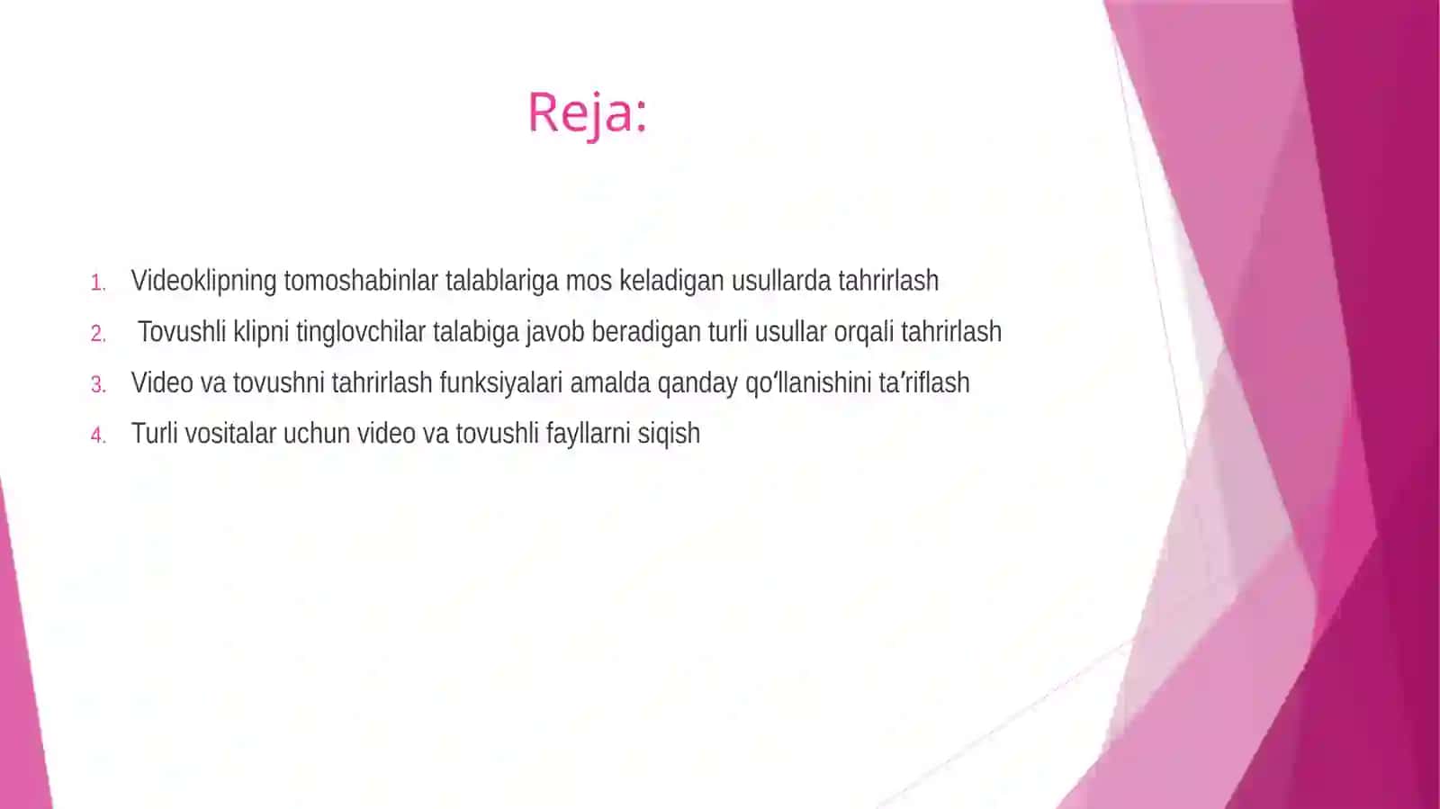 Tovush va videoni tahrirlash 3