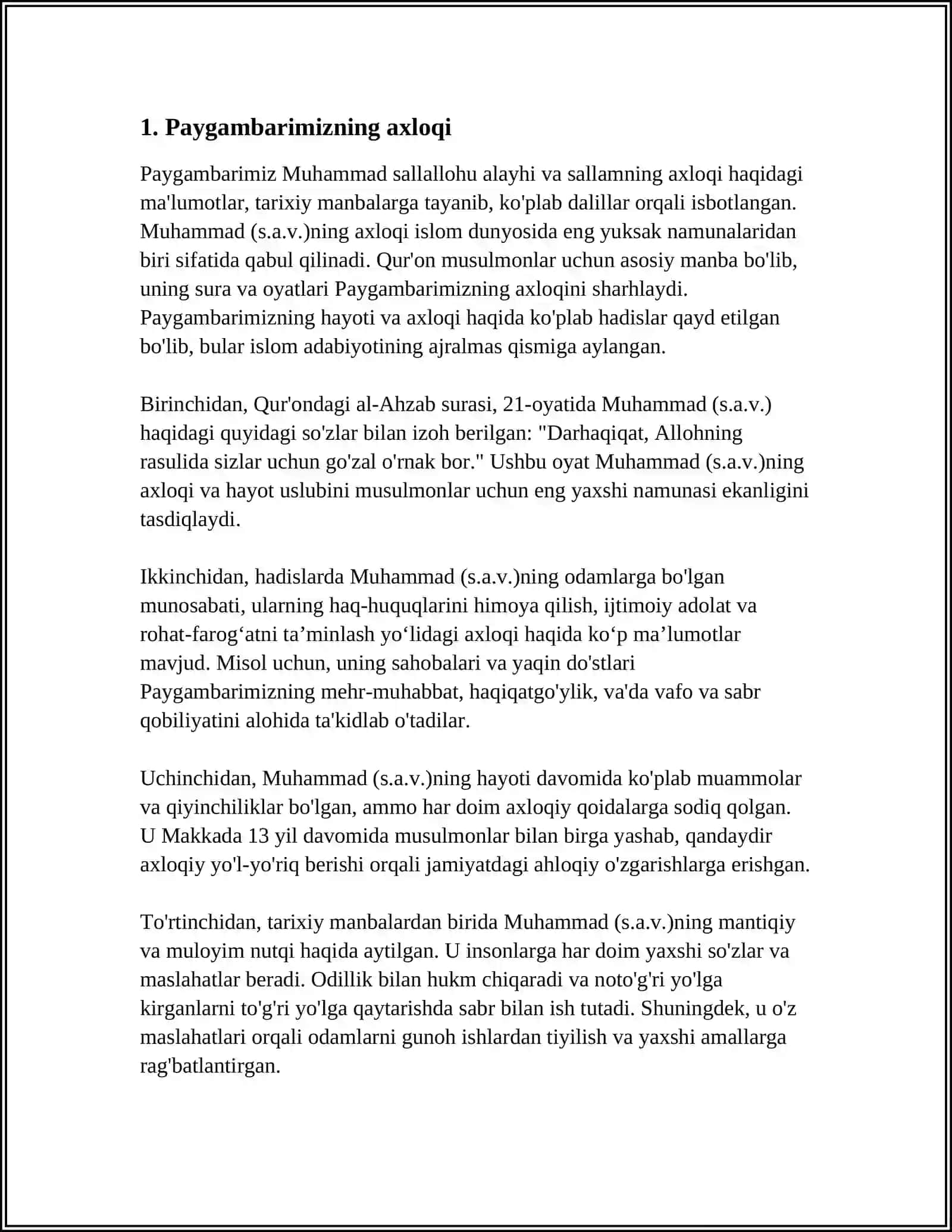 IMOM BUXORIYNING "AL-ADAB AL-MUFRAT" ASARI 3