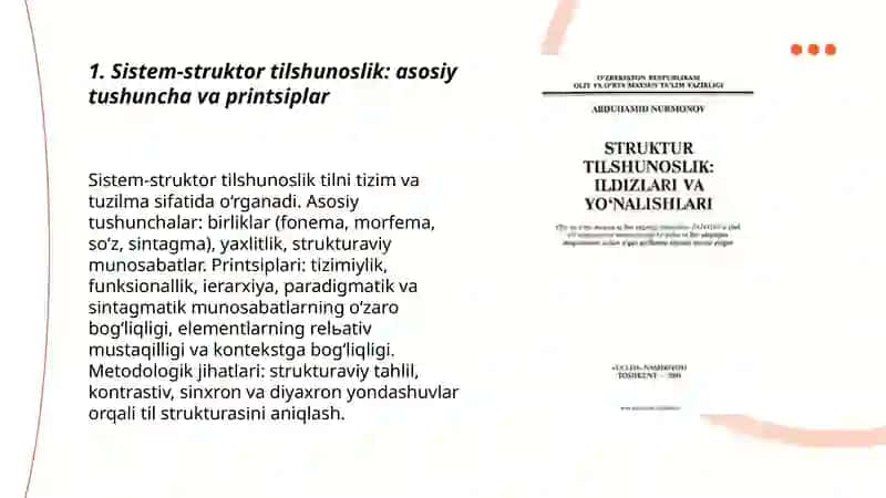 Sistem-struktor tilshunoslik 3