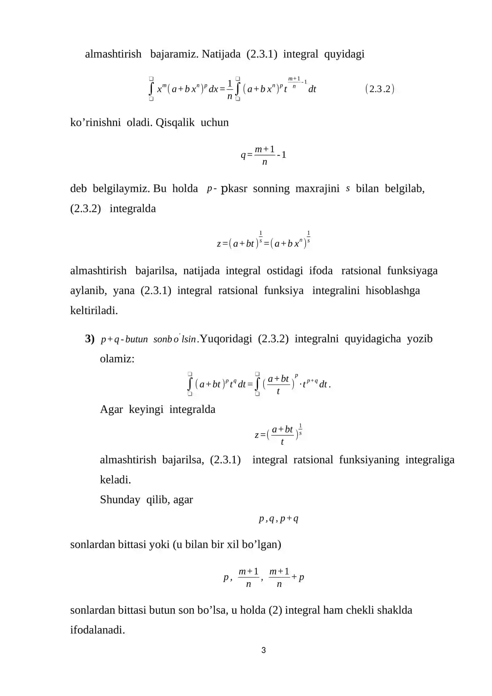 Matematik Analiz 3