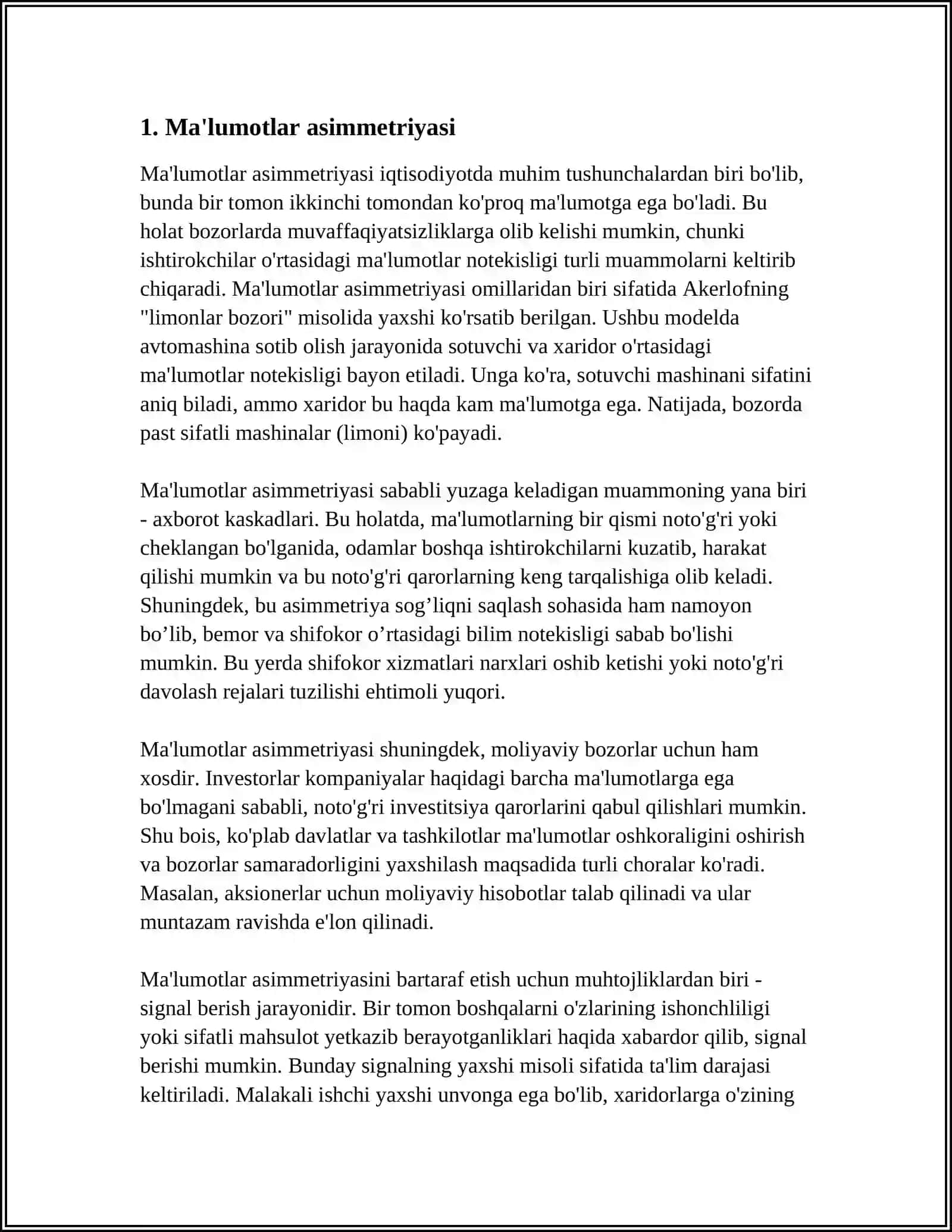 ASIMMETRIYA VA EKSSESS NAZARIY VA AMALIY HIHATLARI 3