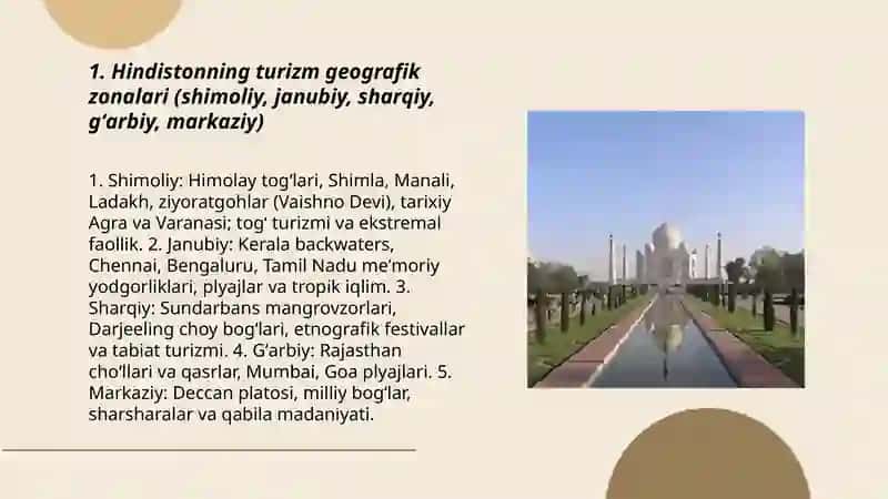 Hindiston davlati turizm geografiyasi va eng mashxur turistik joylari 3