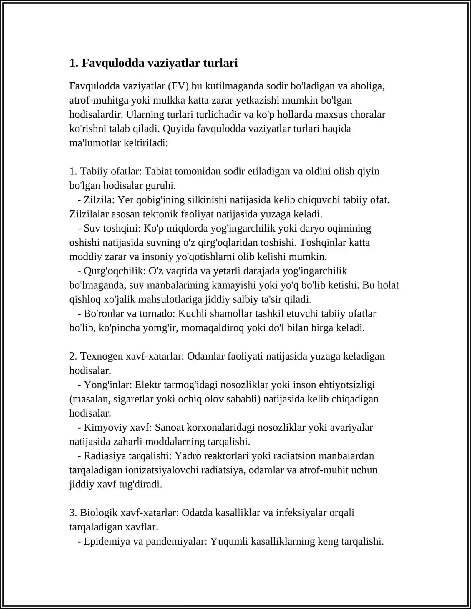 FAVQULODDA VAZIYATARNI BARTARAF ETISHDAGI KUCH VA VOSITALAR 3