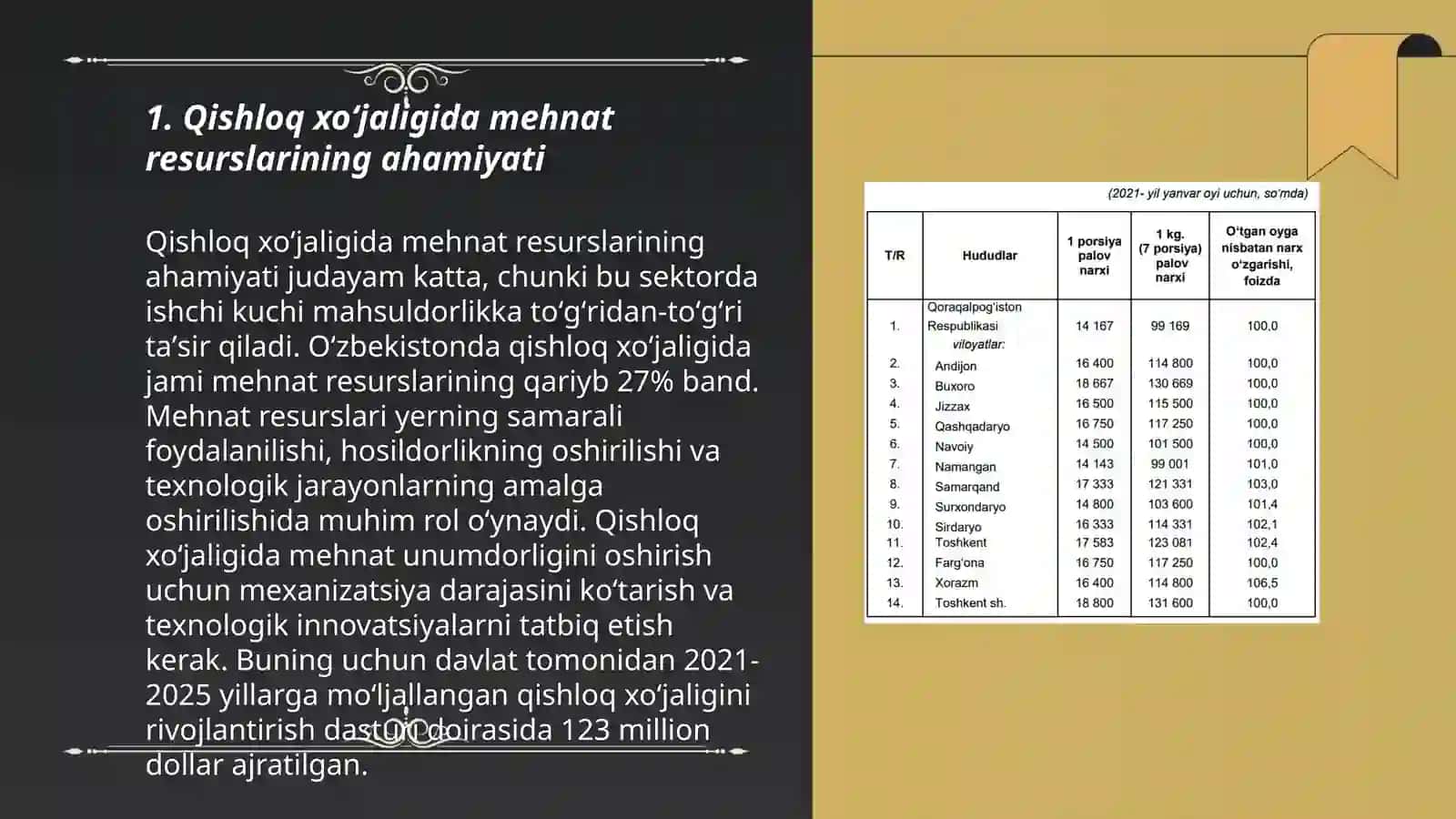 Qishloq xoʻjaligida mehnat resurslarining ahamiyati 3