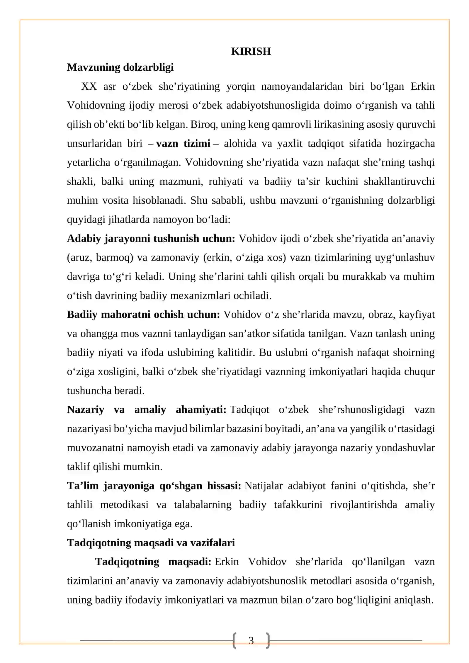ERKIN VOHIDOV SHE'RIYATIDA VAZN TIZIMINING NAZARIY ASOSLARI 3