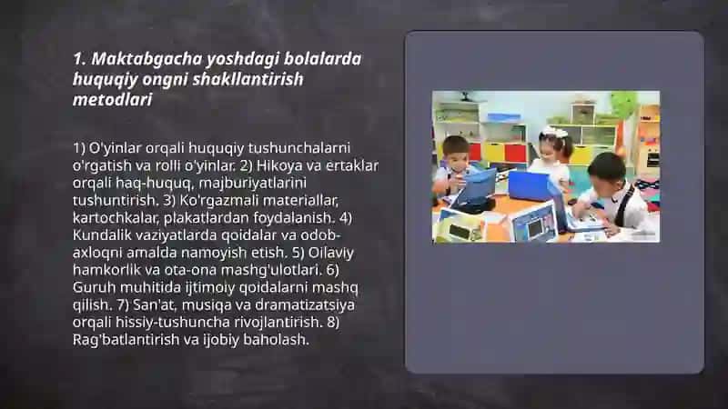 Maktabgacha yoshdagi bolalarning huquqiy ta'limi 3