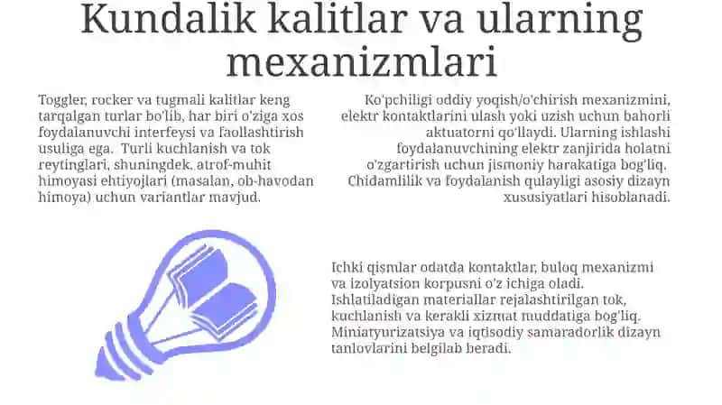 Kundalik kalitlar va ularning mexanizmlari 3