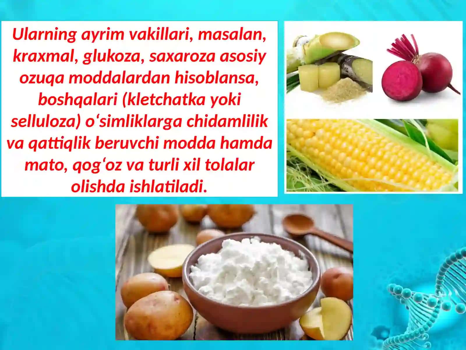 Uglevodlar. Monosaxaridlar.Olinishi va xossalari 3