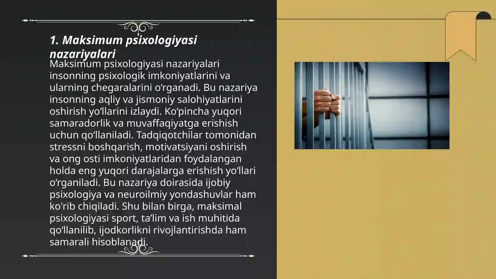 Maxkum psixologiyasi va resosiallashtirish vazifalari 3