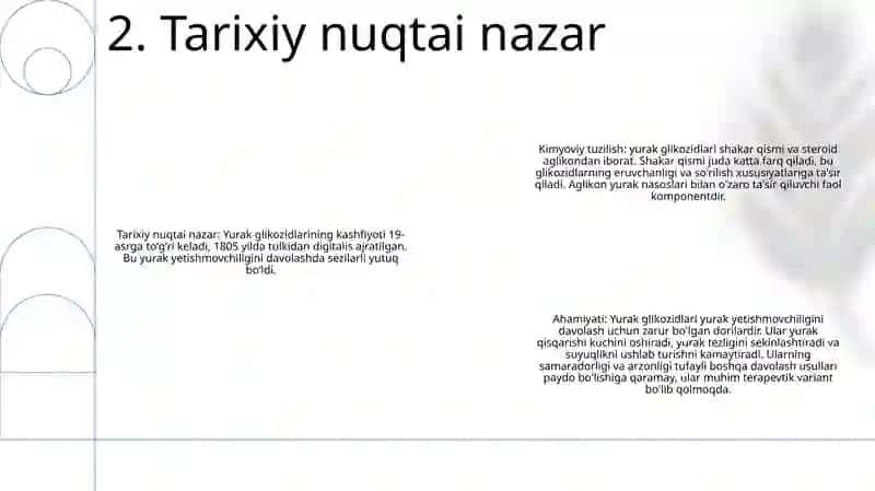Yurak Glikozidlarining Kimyoviy Tuzilishi Va Ahamiyati 3