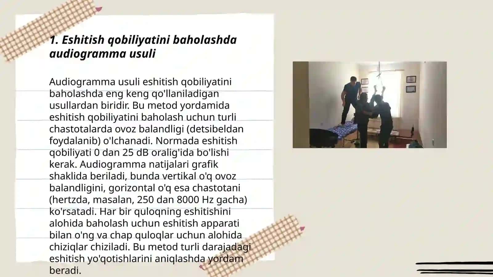 Eshitish qobiliyatini tekshirish usullari 3