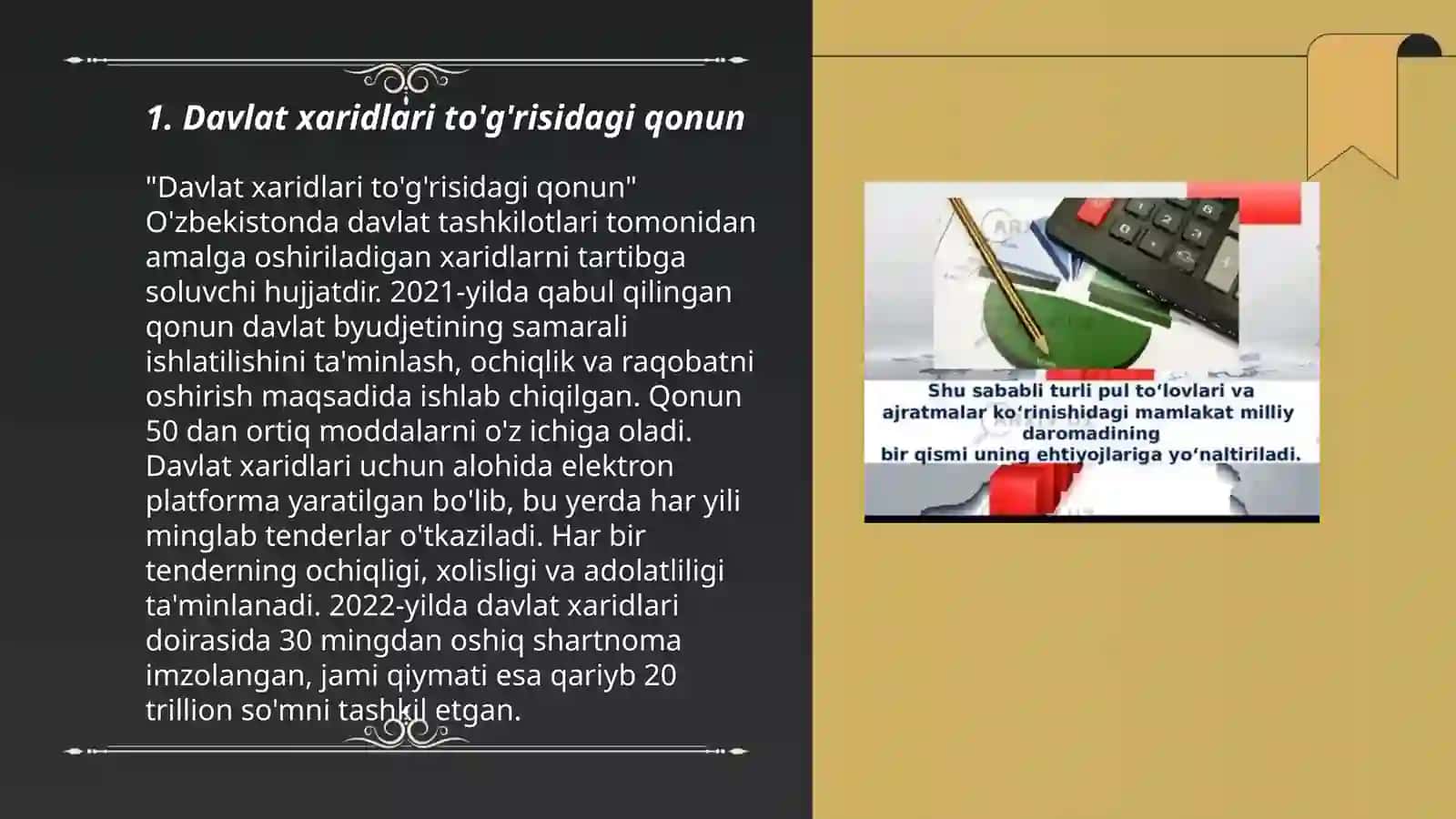 Davlat xaridlarini tartibga soluvchi meʼyoriy huquqiy hujjatlar 3