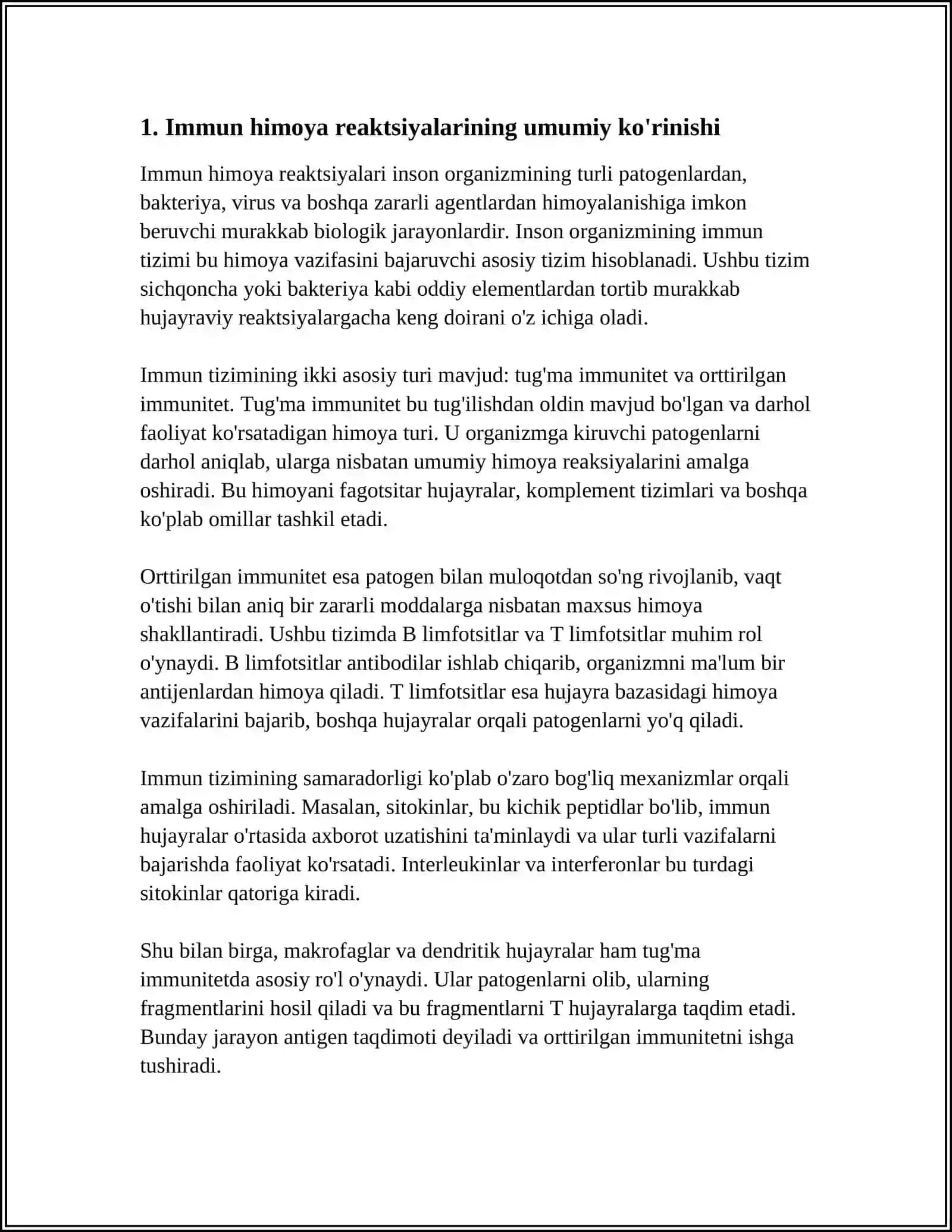 IMMUN HIMOYA REAKSIYALARINING MARFALOGIK ASOSLARI 3