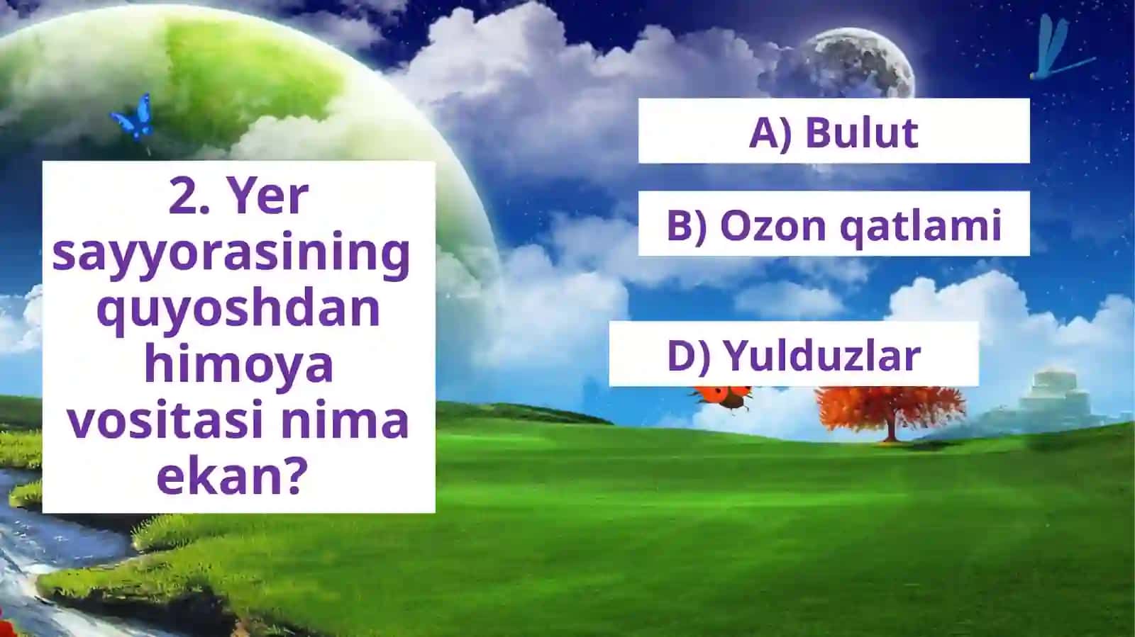 “Ozon qatlami” audiyo matni yuzasidan test topshirig`i 3